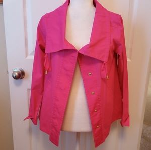 Crown and Ivy pink zip jacket. Size XS